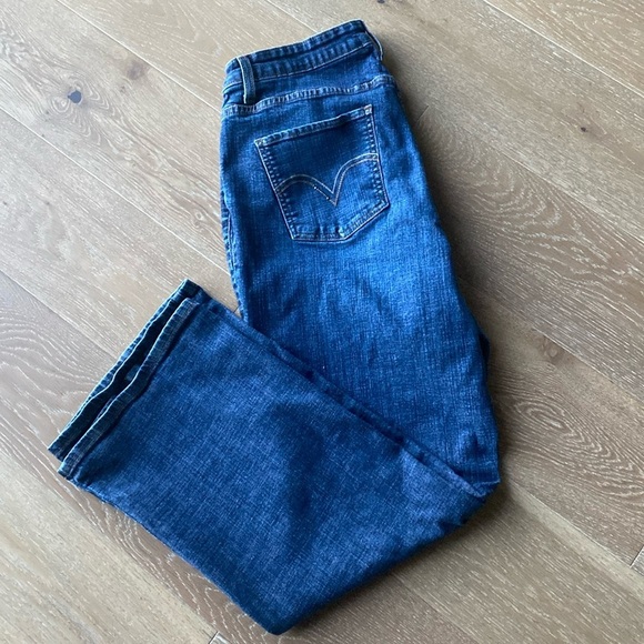 Levis 580 Womens Boot Cut Denim Jeans 16M Blue Stretch 5 pocket Western classic - Picture 3 of 13
